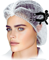 Czepek wykrywalny przez detektor metalu